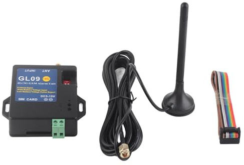 4G 3G GSM di sicurezza allarme Modulo di avviso a 8 canali Ingresso a basso consumo Wireless Home Warehouse Security Dispositivo Black ABS Plastic (Versione)