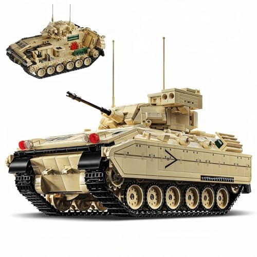 Brihappen Militär Panzer Bausteine Set, Panzer klemmbausteine Modell Bauspielzeug Sammlerstück, Geschenk für Erwachsene und Jugendliche ab 14+ (Stil 4)