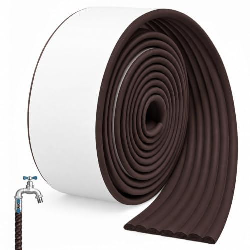 Ehanfus Rohrisolierung selbstklebend 8cm x 5m, Frostschutz Außenbereich | 5 Farben zur Auswahl, NBR Schaumstoff zum Wickeln, Zuschneidbar für Heizungsrohre und Wasserleitungen