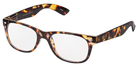 UltraByEasyPeasyStore Ultra Blue Light Blocking Glasses Brown Tortoiseshell Rimmed Anti Blue Light