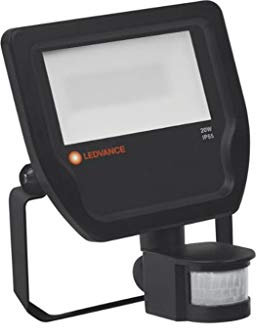 Ledvance LED Fluter | Flutlicht-Leuchte für Außenanwendungen | Kaltweiß | 223,5 mm x 167,0 mm x 104,0 mm | FLOODLIGHT SENSOR 20, 4058075143555, Schwarz