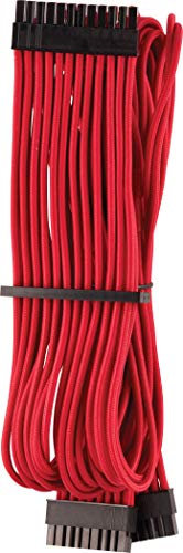 Corsair Premium Sleeved 24 pin-Polig-ATX-Kabel Typ4 (Generation 4-Serie) Rot