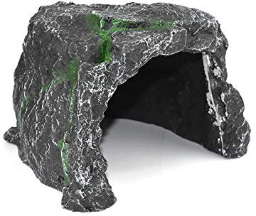 OMEM Reptil Verstecken Höhle Lebensraum Aquarium Harz Nest Dekoration Gecko Eidechse Spezielle Höhle Unterschlupf