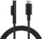 Sisyphy Nylon Geflochtenes Ladekabel für Microsoft Surface Pro 7/6/5/4/3 Go3/2/1 Laptop 4/3/2/1, muss mit USB-C Ladegerät 45W 15V 3A (Schwarz, 1,8m)