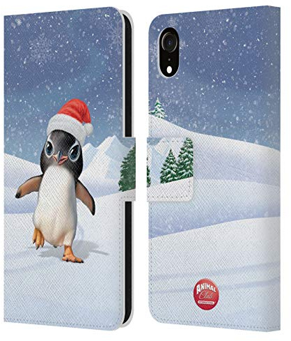 Head Case Designs Officially Licensed Animal Club International Penguin Animals Leather Wallet Case Compatible With Apple iPhone XR