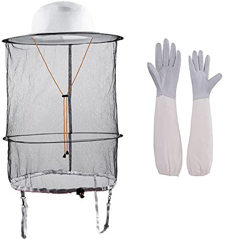 HunterBee Imkerhandschuhe/Bienenzucht Handschuhe mit Ziegenleder/belüfteten-XXL