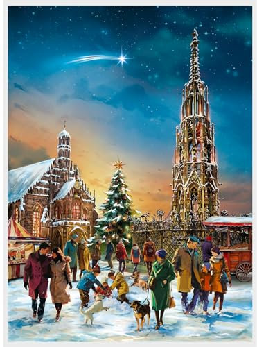 Adventskalender Nürnberg - Schöner Brunnen: Papier-Adventskalender