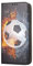 Hülle für iPhone 7 / 8 / SE 2020 Handyhülle Motiv 1152 Fußball Fussball Weiß Schwarz Orange Premium Smart aus Kunstleder einseitig bedruckt HandyCover Handyhülle für iPhone 7 / 8 / SE 2020 Hülle