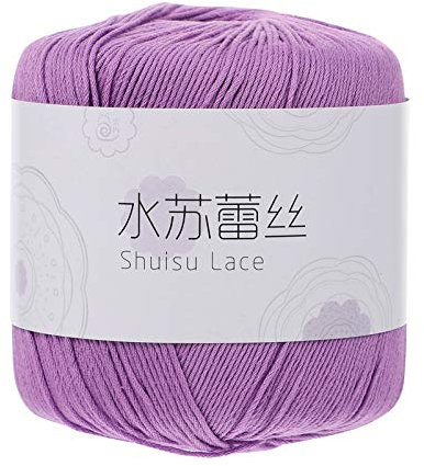 EXCEART 1 Roll Succulent Lace Thread Cotton Rope Milk Acrylic Yarn Skeins Cream Yarn DIY Crafts Color Segment Yarn Rick Rack Sparkle Yarn Knitwear Yarn Ribbon Trim Mini Supplies