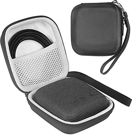 Bibest Portable Bluetooth Speaker Case for Tribit StormBox Micro, Waterproof & Shockproof EVA Case with Zipper, 12.5 * 12.5 * 6cm, Black, For Outdoor Activities, Travel & Everyday Use