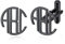 Custom4U Personalisierte Herren Manschettenknöpfe Edelstahl mit Namegravur Edelstahl 1 Paar Manschettenknöpfe Cufflinks Schwarz für Herren Männer Hochzeit Cufflinks Accesssoires