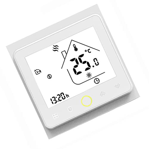 Kavolet Intelligenter WLAN Thermostat, Digital Raumthermostat, Intelligenter WiFi Temperaturregler für 5A Wasser Fußbodenheizung Thermostat, für Hotel, Haus, Schule, Büro (WLAN
