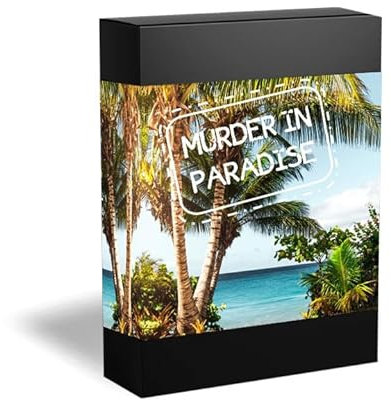 Red Herring Games Murder in Paradise - Ein Mordgeheimnis Dinner-Party-Spiel inspiriert vom Tod im Paradies - Komplett-Set mit Videos und Anleitungen für 16 Spieler