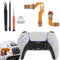 RongZy Mikrofon Flachbandkabel für PS5 BDM-010 Controller Links und Rechts Flachbandkabel Ersatz für Sony Playstation 5 PS5 mit Reparatur Werkzeug Set