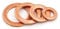 10mm x 13.5mm x 1mm Metric Copper Sealing Washers Flat Gasket Rings Form A DIN 7603 A (Pack of 10)