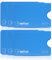 WallTrust Housse de Protection RFID pour Cartes de crédit, Lot de 6, Bleu