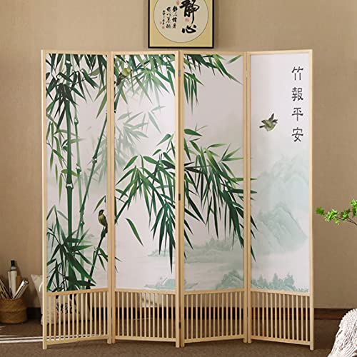 Paravent Raumteiler Wand L200xH180cm Beidseitig Trennwand Room Divider Raumtrenner Sichtschutzwand Bedruckte Trennwand Stellwand Sichtschutz Leinwand Doppelseitig 4 Trennwände,#2