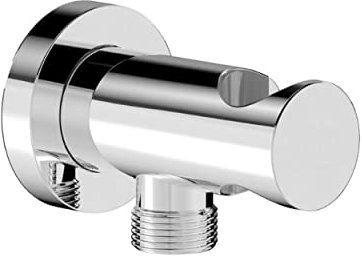 CHRIS BERGEN Wandanschlussbogen - Schlauchanschluss mit Brausehalter - in Chrom