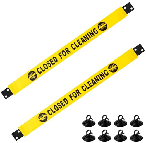 Barydat 2 Pcs Restroom Closed for Cleaning Signs, Magnetic Door Banner