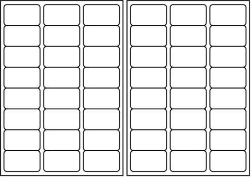 SmithPackaging A4 Self Adhesive Address Labels, 24 Labels Per Sheet, 100 Sheets, 63.5 x 33.9mm 2400 Labels (Pack of 2)