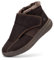 FitVille Winterschuhe Herren extra weit orthopädische Senioren Hausschuhe Herren mit Klettverschluss Plüsch Lammfell Stiefel Braun übergröße 43 EU