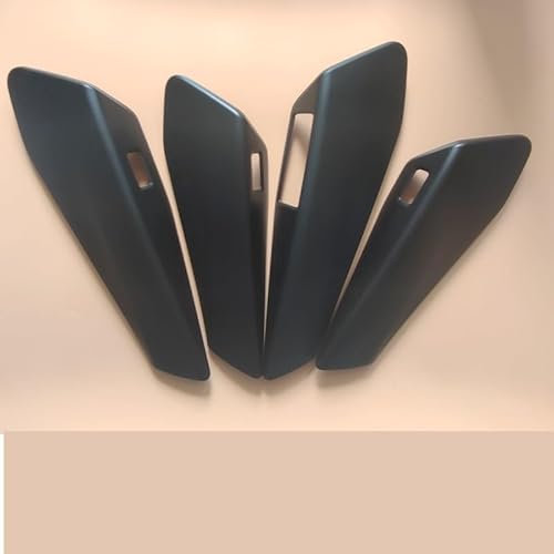 TANYAZ Auto Interieur Dekor Für VW ID.4 ID.3 RHD LHD Modell Auto Türgriff Armlehne Trim Fenster Lift Panel Abdeckung Schutz ABS Carbon Faser Stil Interieur Zubehör (Farbe : RHD Matt Black)