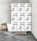 Kleine Wolke Duschvorhang Textil EULEN in Taupe mit 240x180 cm