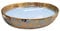 LAVITA Aufsatzwaschtisch Cereza Aufsatzwaschbecken Rund Waschbecken Ohne Überlauf und Hahnloch Aus hochwertigem Porzellan Waschtisch modernes Badkeramik Waschplatz 51x40x14 cm Gold/Blau