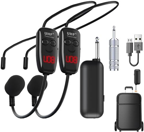 Mikrofon Headset, Lichtkopf Wireless Mike, High Fidelity Fitness Headset Look, Mehrzweck-Training Montiertes Mikrofon, Sprachverstärkung Headset für Sprachverstärkung Fitness Konferenz