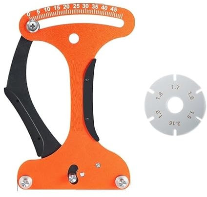 Fahrradspeichen-Spannungsmesser Speichenschlüssel, Aluminiumlegierung Fahrradradwerkzeug, Einstellrad Reparatur Rennrad Indikator Meter Tensiometer Werkzeuge.