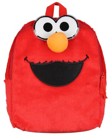 INTIMO Sesamstraße Plüsch-Rucksack mit Elmo-Motiv, 30,5 cm, für den täglichen Gebrauch
