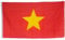 Bundes- und Länderflagge aus wetterfestem Material mit Metallösen, Outdoor Fahne & Flagge (Vietnam) 150x90cm