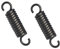Qrity 2 Pz Molle a Tensione, Molle a Doppio Gancio Molla in Acciaio, Molla a Spirale con Doppio Gancio, 0,08 x 0,59 x 2,76