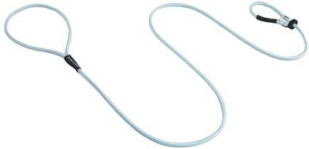 Dog & Field Signature Slip Lead for Dogs, Light Blue. 1.25m Lightweight Slip Leash, with Sliding Rubber Stopper for Training - No Collar or Harness Needed (Light Blue)