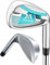 MAZEL WM-X3 Golf Single Iron Club 1,2,3, 4,5,6,7,8,9, P, S,Premium Stainless Steel Shaft, CNC Milled Face for More Spin (Blue, Single 4 Iron)