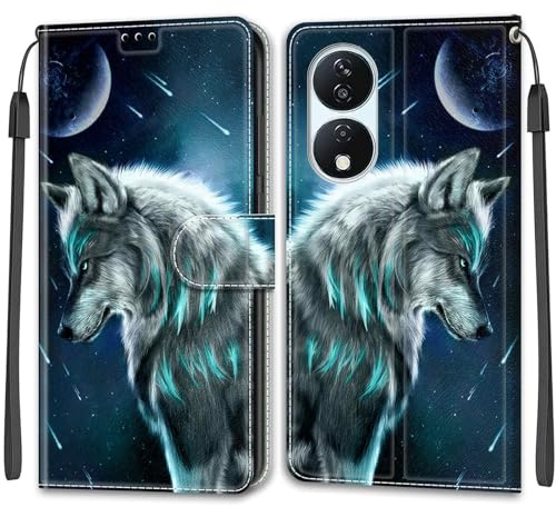 TOMYOU for Honor X7B 4G / 5G Case, PU Leather Wallet Book Flip Folio Stand View Cover Pouch Compatible with Honor 90 Smart Phone Case - Roses