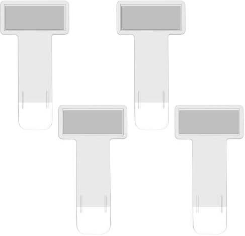 Giantree Parkscheinhalter Windschutzscheibe, 4 Stück Selbstklebend Windschutzscheibe Kartenhalter Transparente Ticket Halterung Auto Tickets Clips Ticket Halterung Auto Parkschein (4 Stück Weiß)