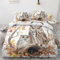 ZyxMehtic Eule im Herbst Bettwäsche 155x220 2teilig, Botanisch und Tier Bettwäsche-Set 155x220, Weich Mikrofaser Wende 1 Bettbezüge 155x220 und 1 Kissenbezug 80x80cm mit Reißverschluss