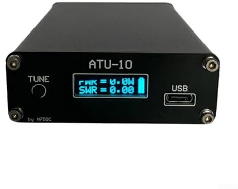 Vilgftyiet ATU-10 QRP 15W Automatic Antenna Tuner N7DDC V1.6 | Wireless Radio Ham Tuner with BNC Connector | Portable Lightweight Design for Amateur Radio