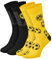 Borussia Dortmund Unisex Bvb Sprüchesocken 2er Pack Socken, Schwarz, 43-46 EU