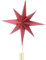 Home & Styling Baumspitze Stern aus Papier, Rot, 30 cm, Klassisch, Weihnachten, Winter