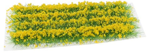 GARVALON Künstliche Blütentrauben Vegetation Aus Harz Wetterbeständig Gelb Für Selbstgemacht Kunstblumendekore Party Ornamente Und Mikrolandschaften