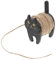 NUOBESTY 1 Satz Katzenrolle Seilhalter Kabelhalter in Katzenform Garnrolle DIY Seilorganisator schreintischorganizer Schreibtisch Organiser Kabeltrommel exquisiter Kabelhalter hölzern Black