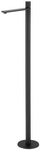 ANWEALTH Robinetterie de Baignoire sur Pied en Cascade Mitigeur de Baignoire sur Pied Rotation à 360° Mitigeur de Baignoire sur Pied Chaud Et Froid Noir