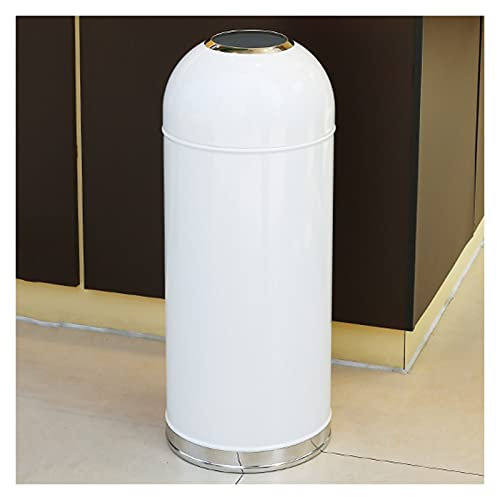 SGKOMN Garbage Can Stainless Steel Trash Can,Trash Bin Round Step Trash Can,5.5Gal/25L,Trash Can Outdoor Indoor Garbage Enclosure Trash Bin(Gold)