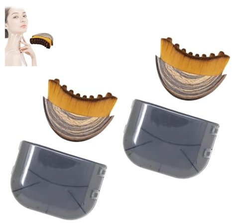 Lymphatic Contour Face Brush Chin & Jawline Sculpting Dry Brushing Face Brush Lymphatic Drainage Massager Fit The Skin Precisely Ergonomical Design Facial Cleaning Relieve Fatigue (2 Sets)