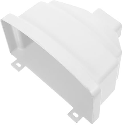 Alipis Secchio d'acqua imbuto deviatore del pluviale filtro per laghetto deviatore acqua piovana per pluviale deviatore per grondaia pluviale quadrato grondaia in plastica pvc bianca