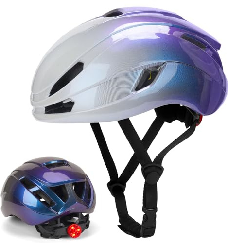 Zamufo Bike Helmet, Cycle Helmets Adult with LED Light