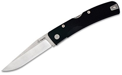 Manly 01ML026 Peak CPM S-90V Black Two Hand Opening Messer, Schwarz, One Size
