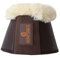 Sprungglocken Leder Lammfell braun L